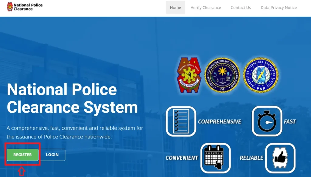 National Police Clearance Website